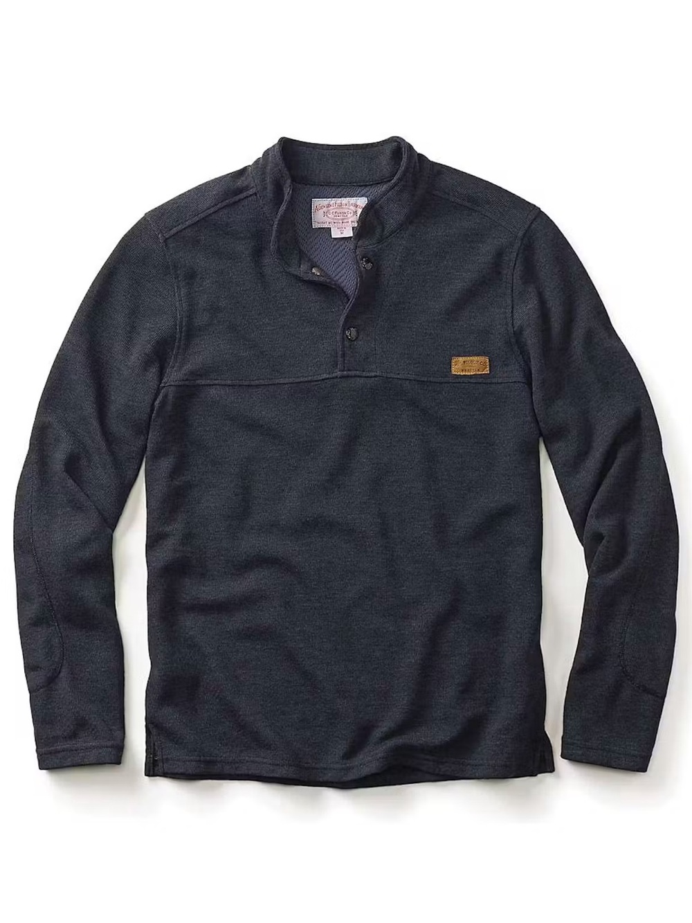 Filson Sound Fishing Fleece Pullover Men's M Made In USA Huckberry Navy Gray